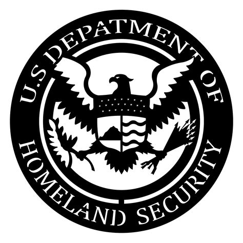 dhs seal black and white