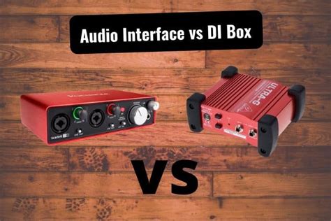 di box to audio interface