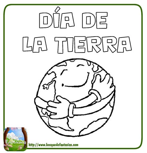 dia de la tierra animado para colorear