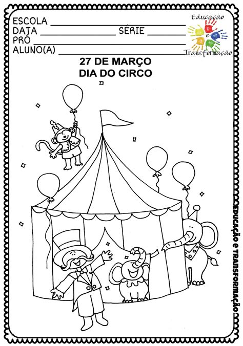 dia do circo desenho