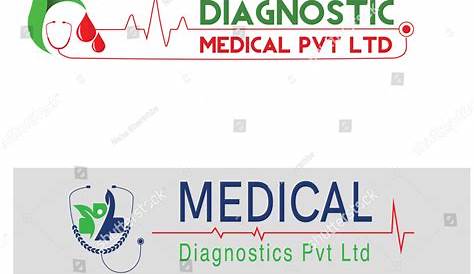Diagnostic Logo Design Spine s Symbol Template Stock Vector