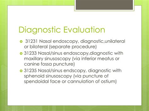 diagnostic nasal endoscopy with maxillary sinusoscopy cpt code