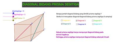 Diagonal Bidang Prisma: Pembahasan Lengkap