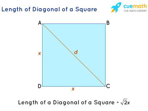 Diagonal Of Square And Rectangle Length