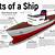 diagram of ship parts