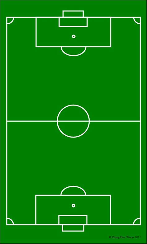diagram of a football pitch