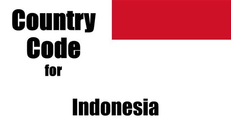 dial code for indonesia