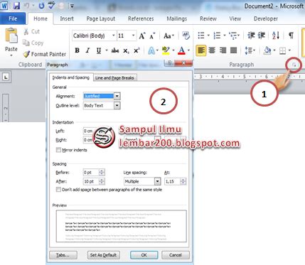 Dialog box & Launchers in Microsoft Word DeveloperPublish