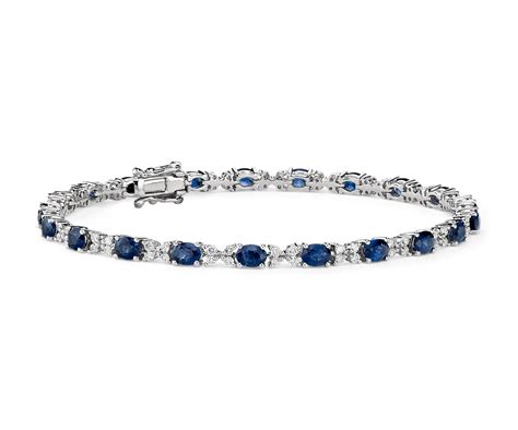 Diamond and sapphire bracelet in 18k Gray & Sons Jewelers