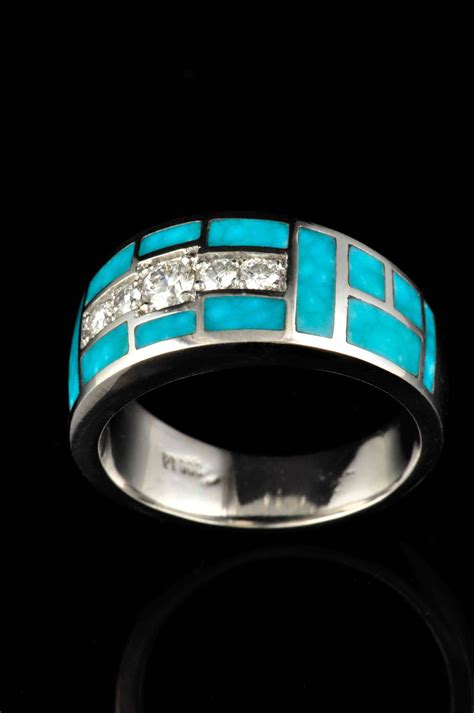 Wedding ring Turquoise wedding band, Favorite engagement rings