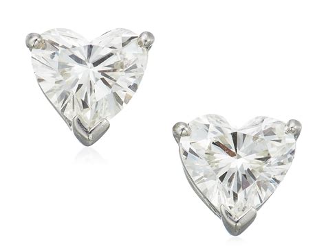 diamond heart earrings tiffany