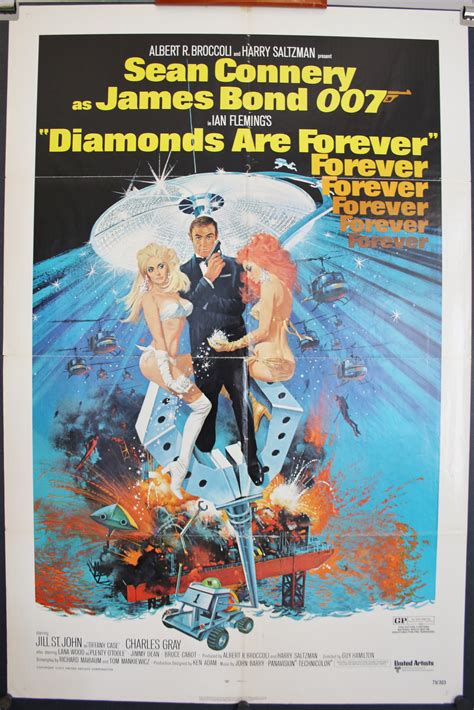 diamonds are forever original movie poster