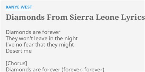 diamonds in sierra leone lyrics