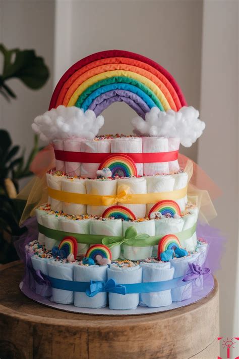 Diaper Cake Rainbow