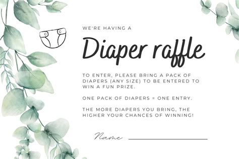 Diapers Raffle