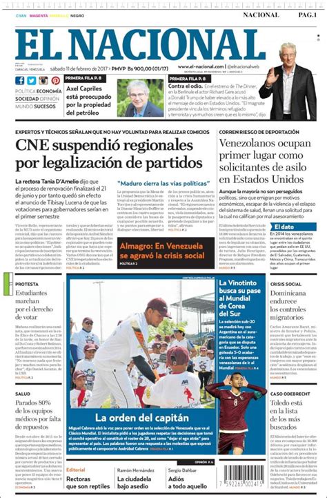 diario el nacional de venezuela de hoy
