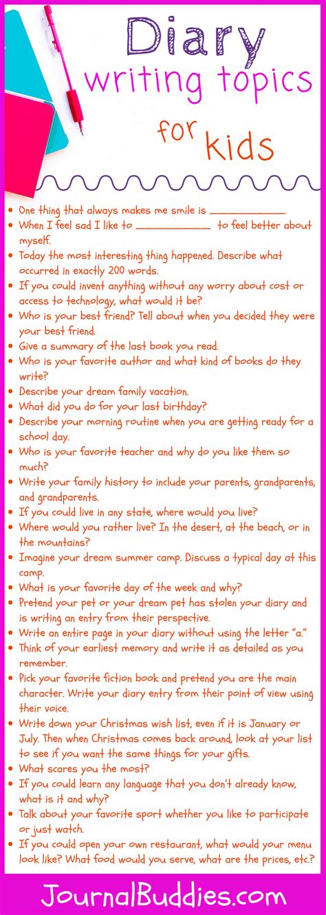 diary entry topics for class 7 with answers icse