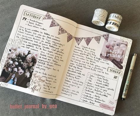 Diary In Bullet Journal