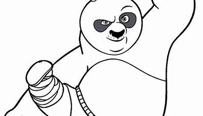 Dibujo De Kon Fu Panda Para Colorear E Imprimir