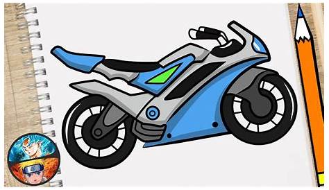 Dibujos de motos - Cómo dibujar una moto fácil - Dibujos fáciles de hacer