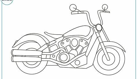 Colorear Moto - Rincon Dibujos