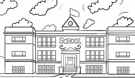 dibujos de escuelas para imprimir imagui | School coloring pages