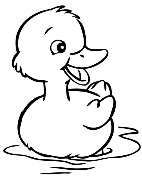 dibujo de un pato para colorear