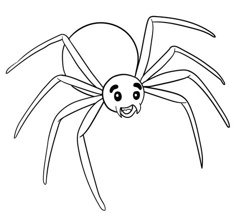 17 Dibujos de halloween para colorear e imprimir gratis Spider