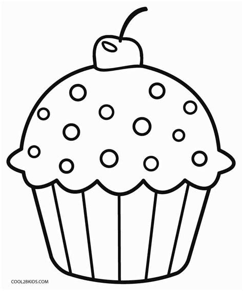 Cupcake para colorear ImÁgENes TeaChERs Pinterest