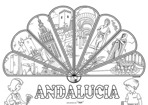 Dibujos De Andalucia Para Colorear