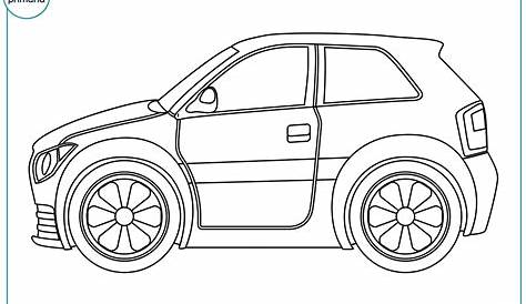 Cómo Dibujar y Colorear Carro - Dibujos Para Niños - Glitter Cars