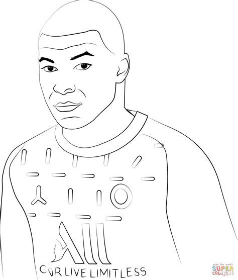 Mbappe Drawing / Sanilartist Drawing Kylian Mbappe Happy 19th Birthday
