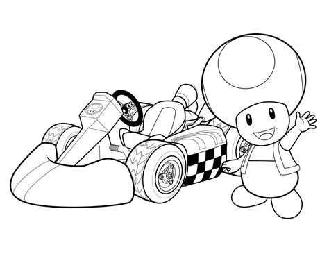 Dibujos De Mario Kart Para Colorear Y Imprimir