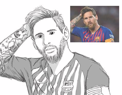 Dibujos De Messi Para Imprimir