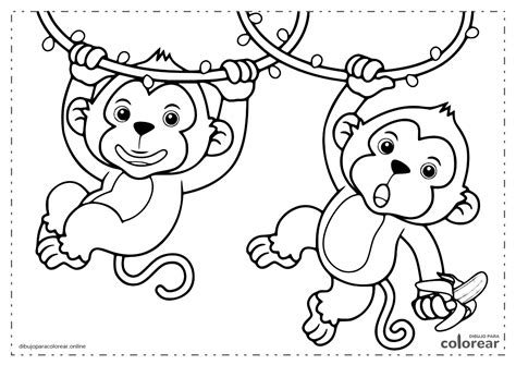 Dibujos De Monos Para Colorear