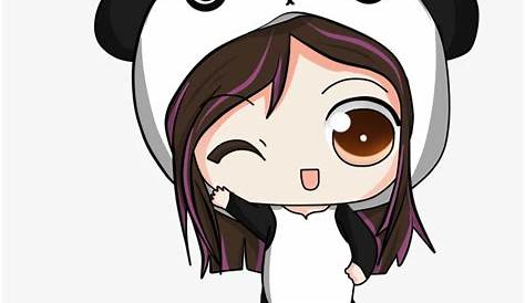 Conjunto de caracteres de vector de dibujos animados lindo panda kawaii