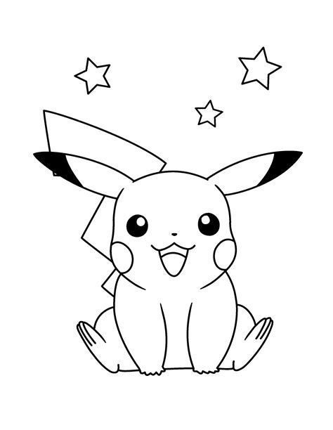 Dibujos De Pikachu Para Colorear E Imprimir