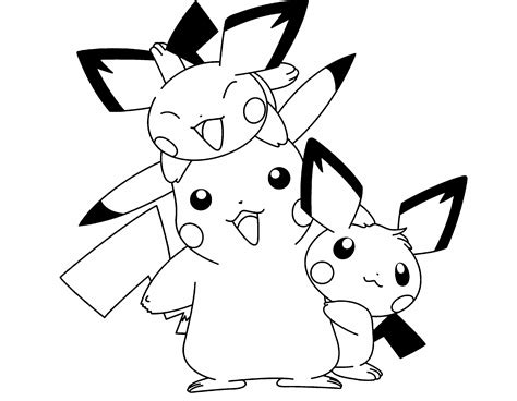 Dibujos De Pikachu Para Pintar
