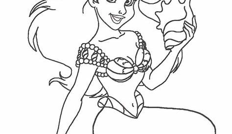 Resultado de imagen para dibujos princesas ariel | Ariel coloring pages