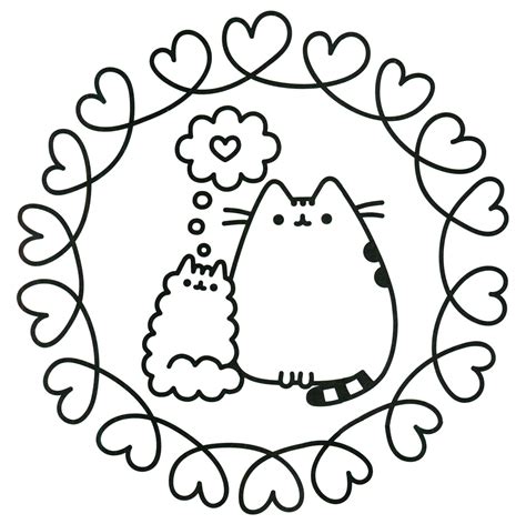 Dibujos para colorear Pusheen. Imprimir de forma gratuita