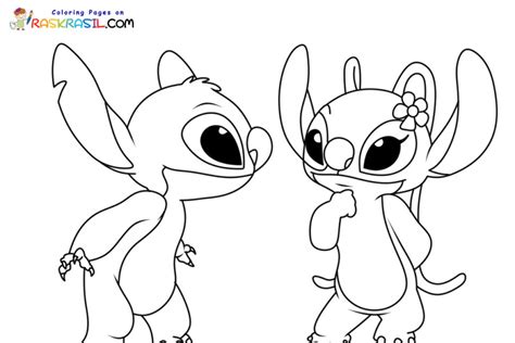 Stitch and Angel Disney Sticker, Stitch Et Angel, Disney Drawings, Art