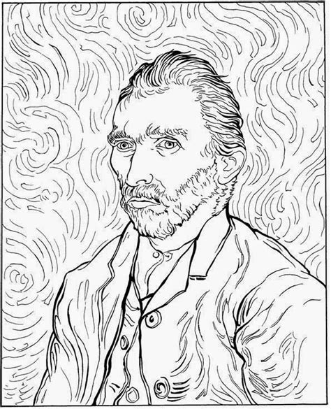 Pintores famosos Van Gogh para niños. Vídeos, dibujos para colorear