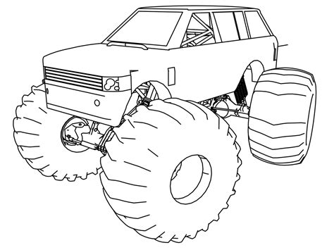 Dibujos de Monster Truck para colorear. Imprime gratis