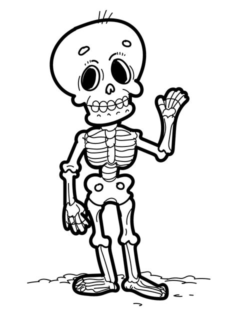 Dibujos Para Colorear De Esqueletos