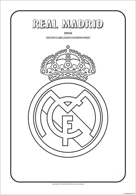Dibujos Para Colorear De Futbol Del Real Madrid