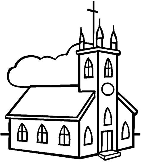 Dibujo para colorear iglesia Dibujos Para Imprimir