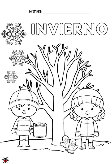 Dibujos Para Colorear De Invierno Y Verano