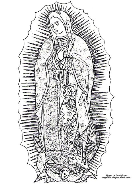 Dibujos Para Colorear De La Virgen