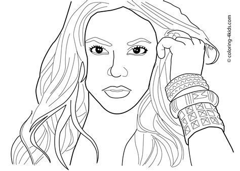 Shakira Coloring Pages Coloring Home