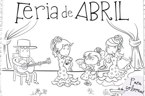 Dibujos Para Colorear Feria De Abril